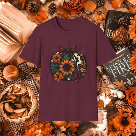 AUTUMN FLORAL PUMPKIN TEE