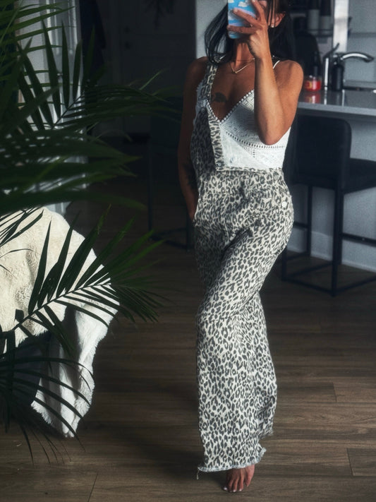Cheetah | Wide Leg | Overalls