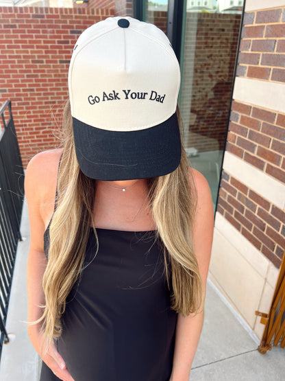 Go Ask Your Dad | Vintage Trucker Hat