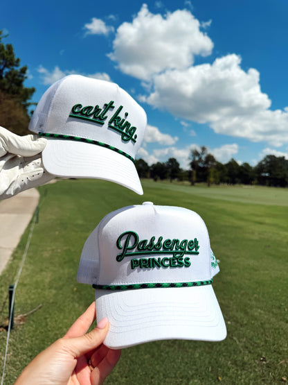 Couples Golf Hat | White Vintage Trucker Hat