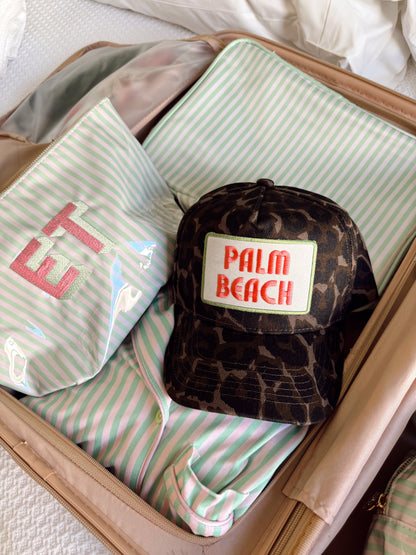 Palm Beach | Leopard Vintage Trucker Hat