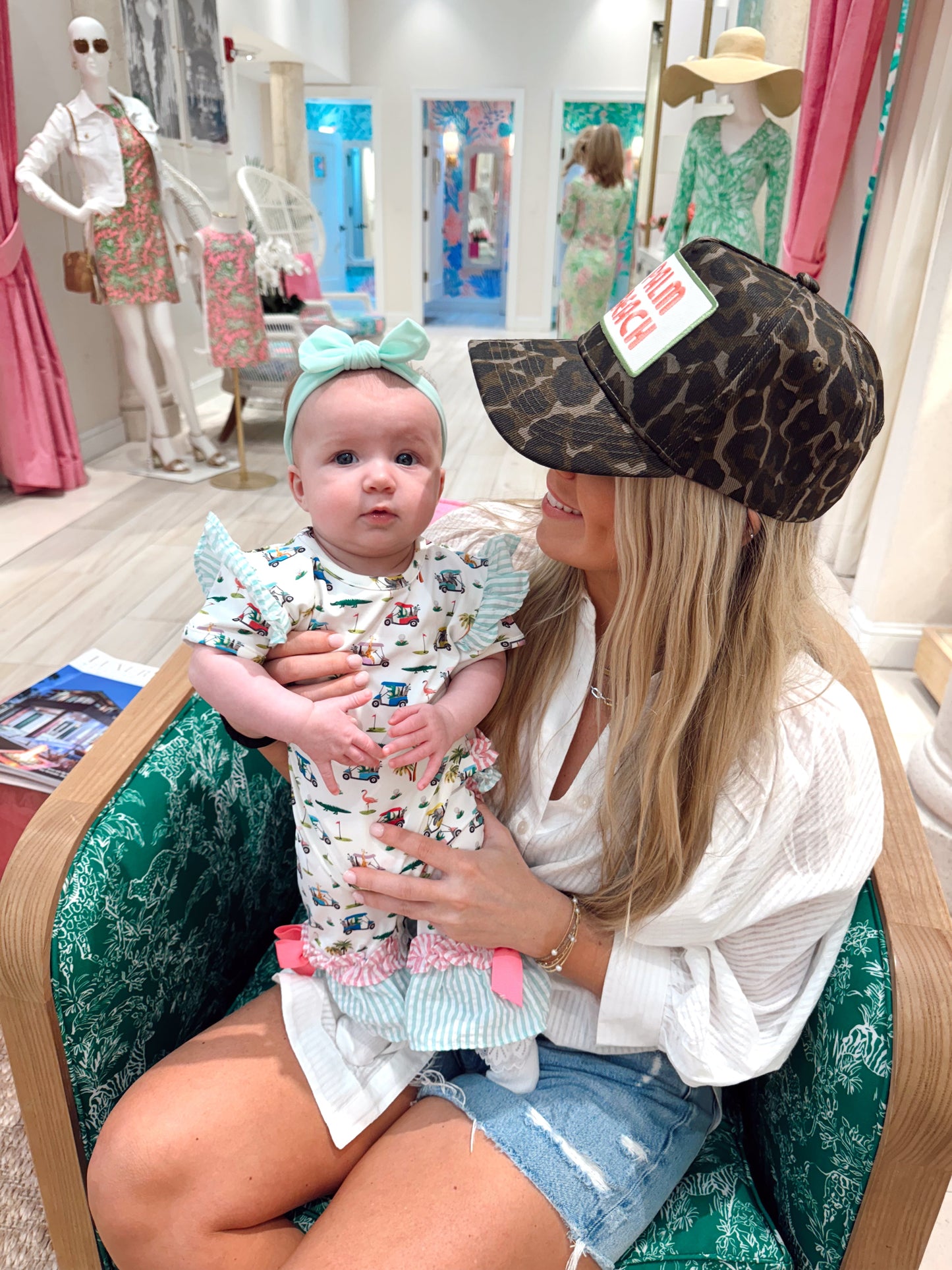 Palm Beach | Leopard Vintage Trucker Hat