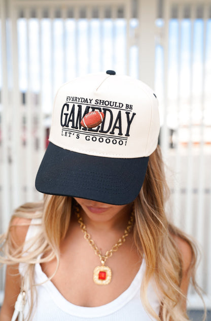 Everyday Should Be Gameday | Black Vintage Trucker Hat