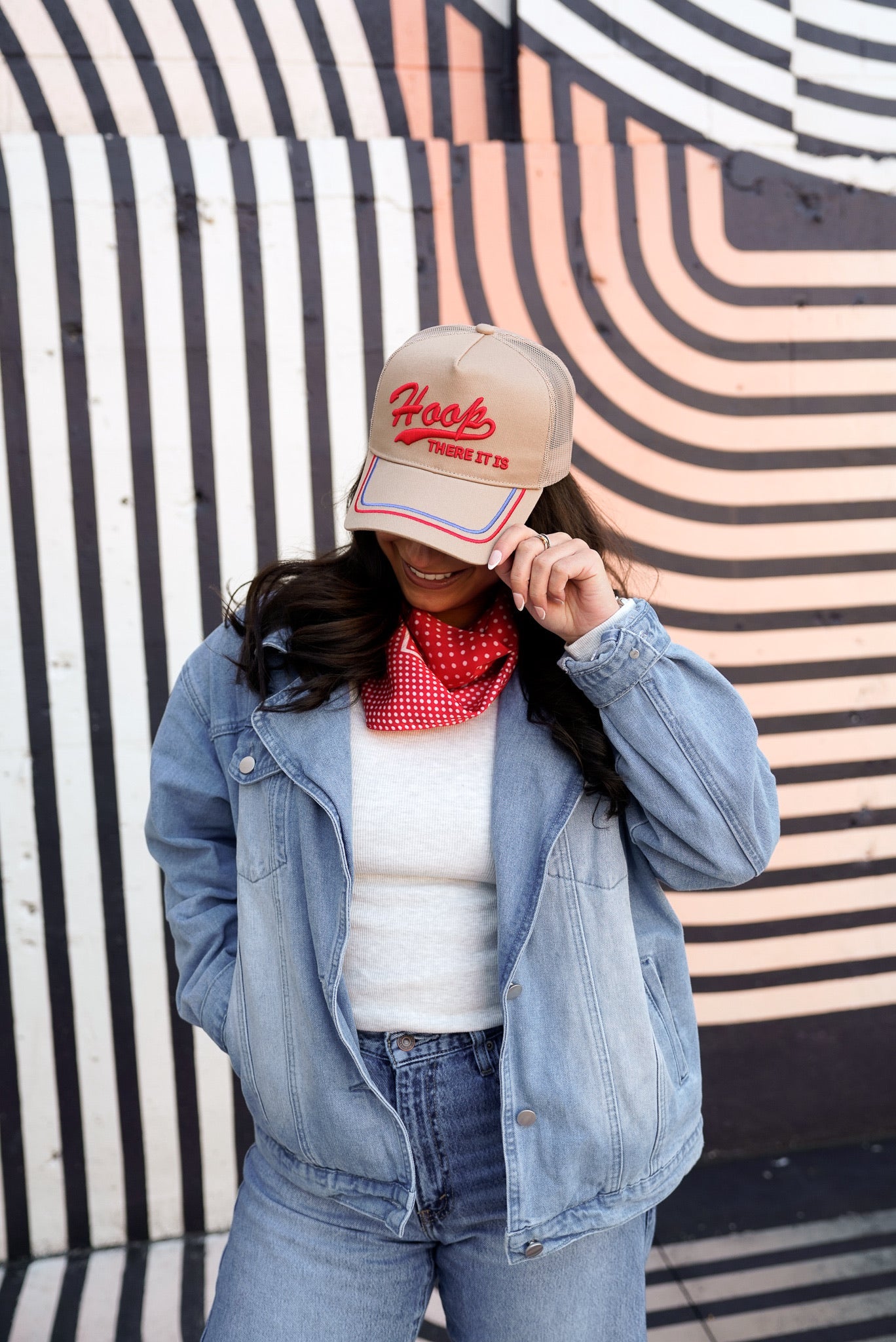 Hoop there it is | Tan Vintage Trucker Hat