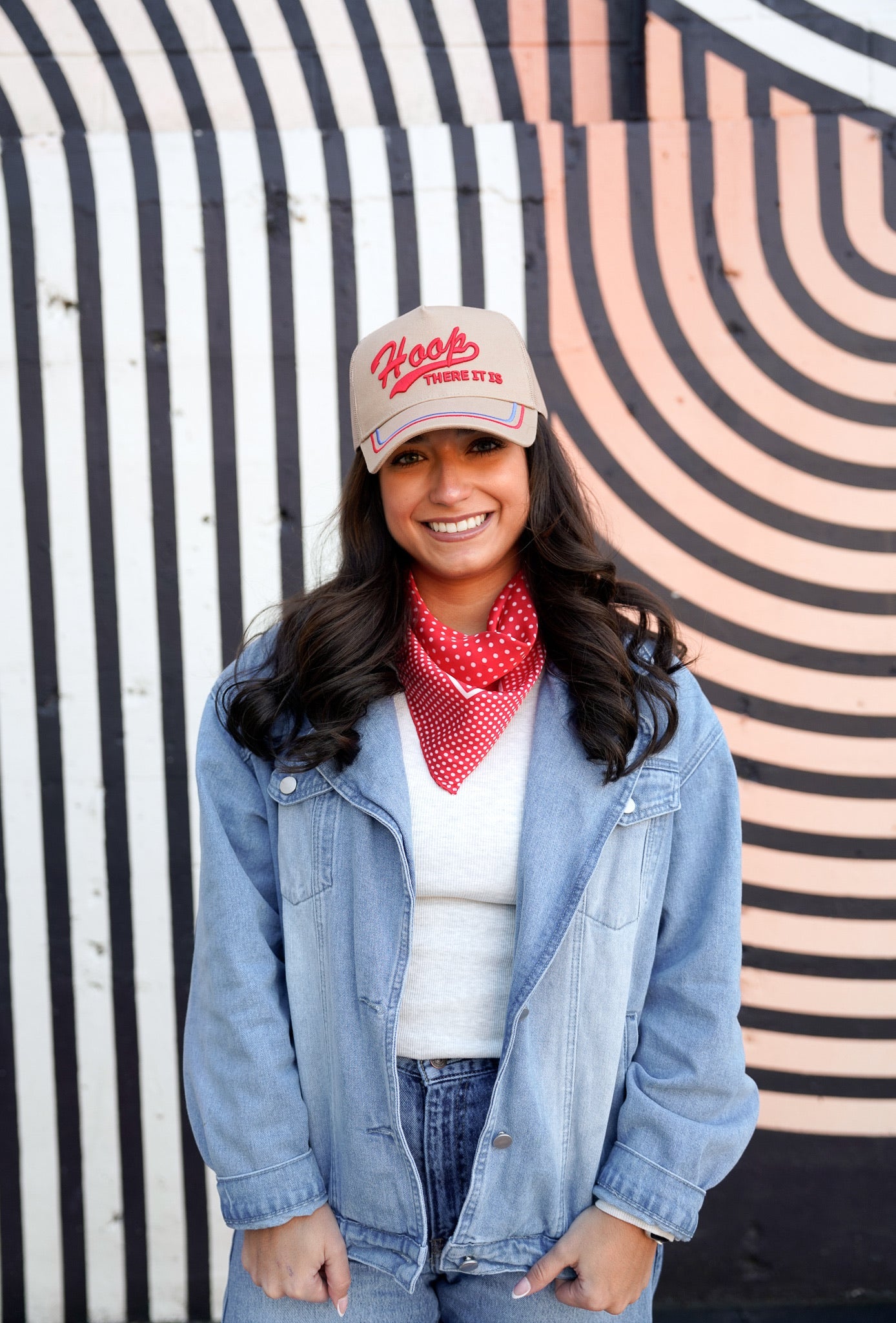 Hoop there it is | Tan Vintage Trucker Hat