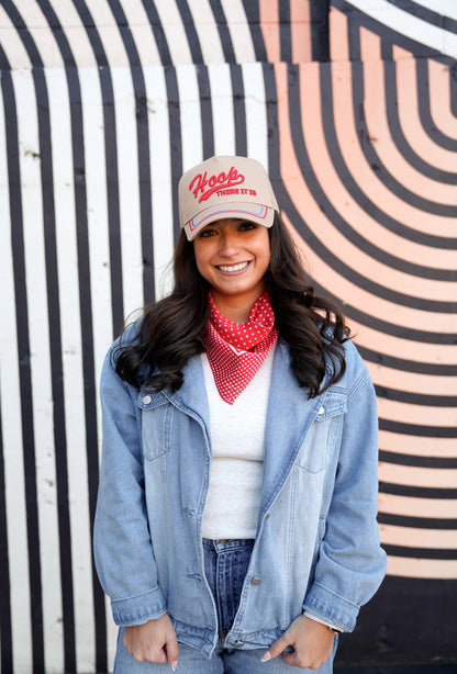 Hoop there it is | Tan Vintage Trucker Hat