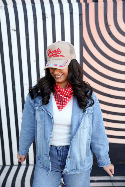 Hoop there it is | Tan Vintage Trucker Hat