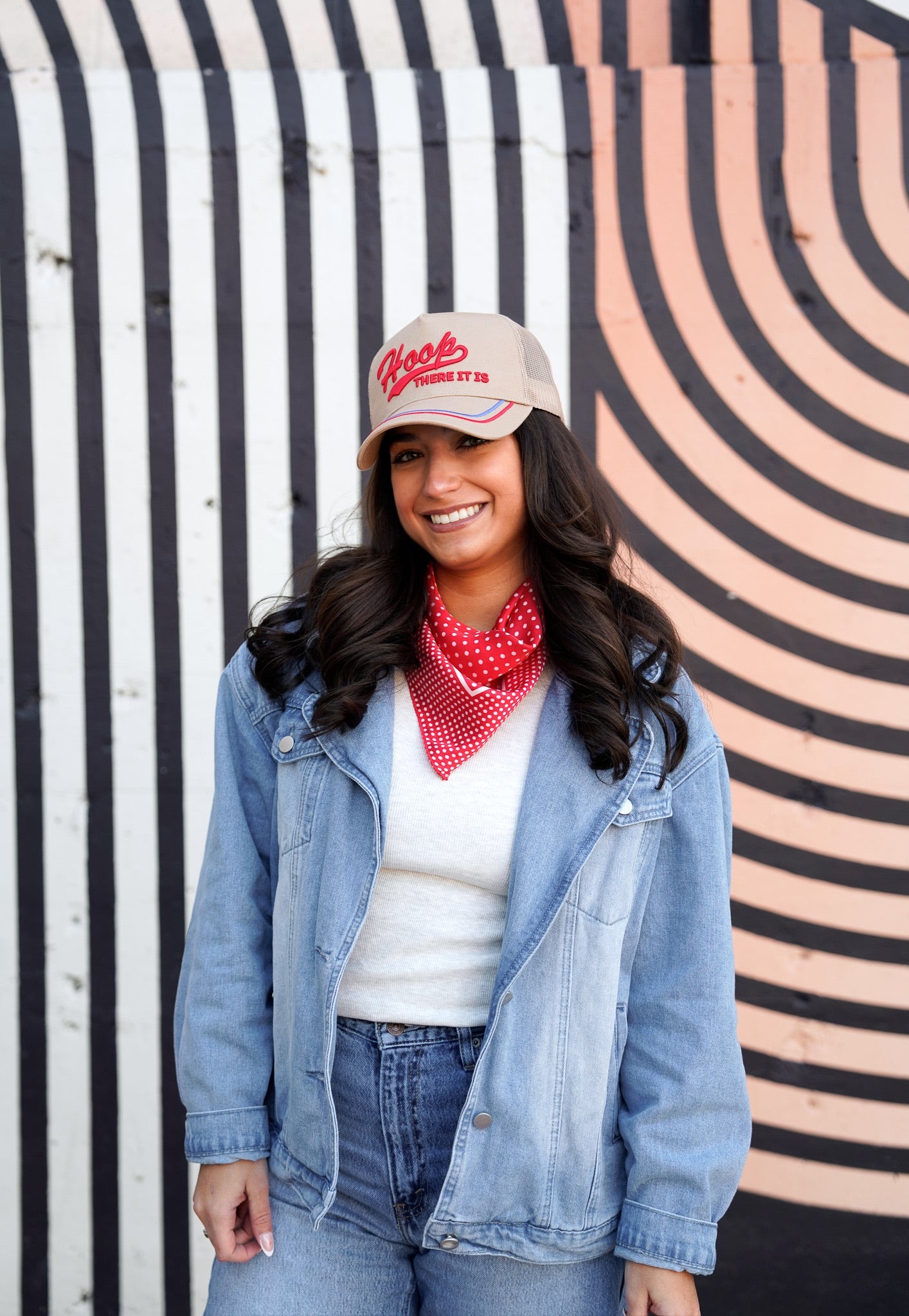 Hoop there it is | Tan Vintage Trucker Hat