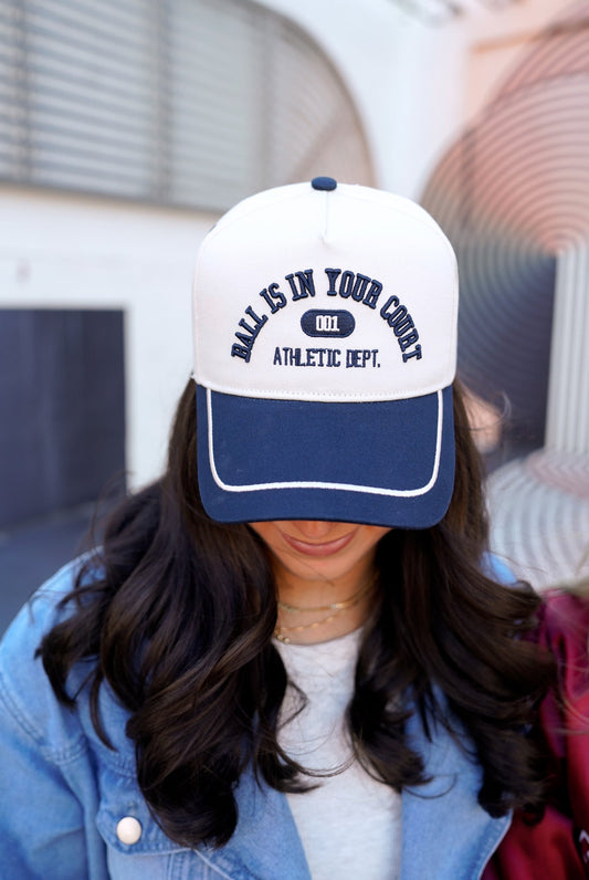 Ball is in your Court | Navy Vintage Trucker Hat