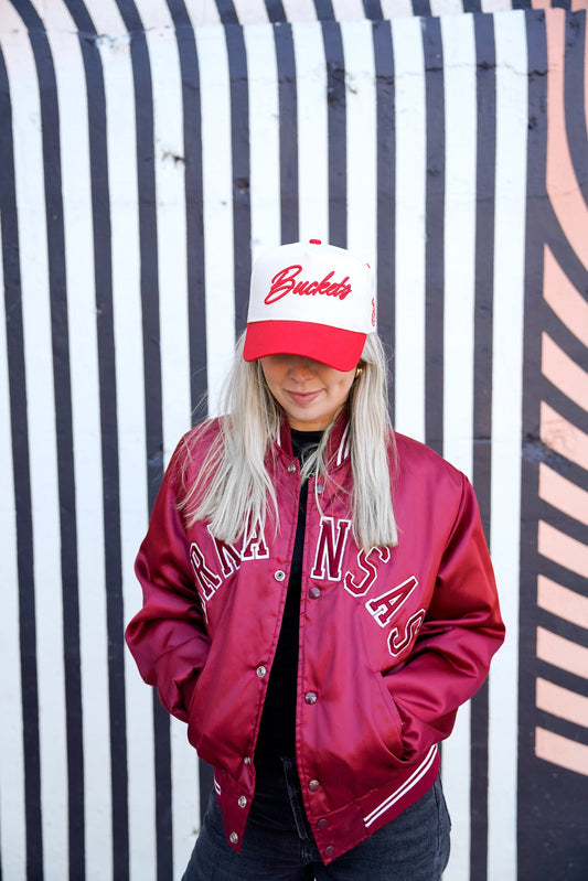 Buckets | Red Vintage Trucker Hat
