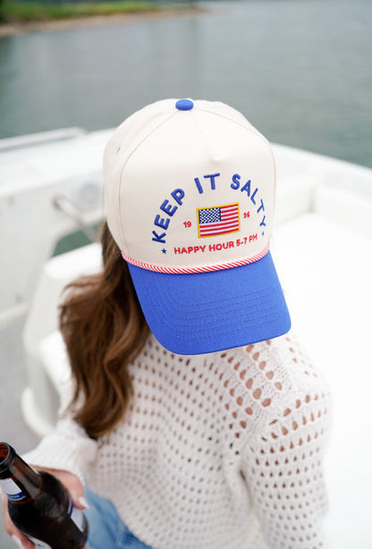 Keep it Salty | Royal Blue Vintage Trucker Hat