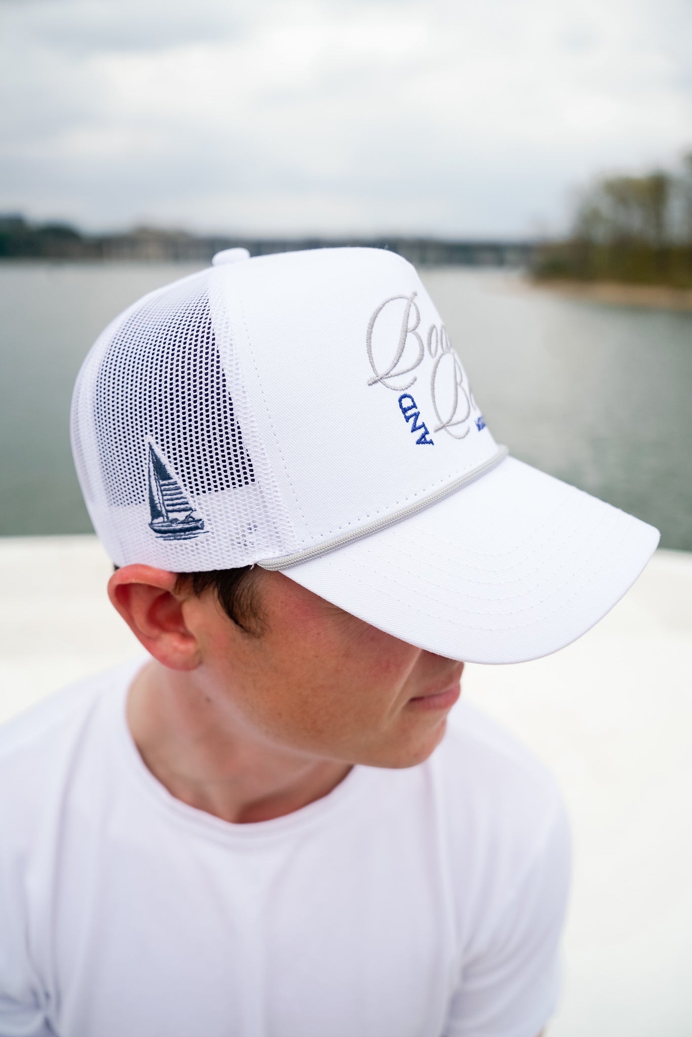 Boats & Beers | White Vintage Trucker Hat