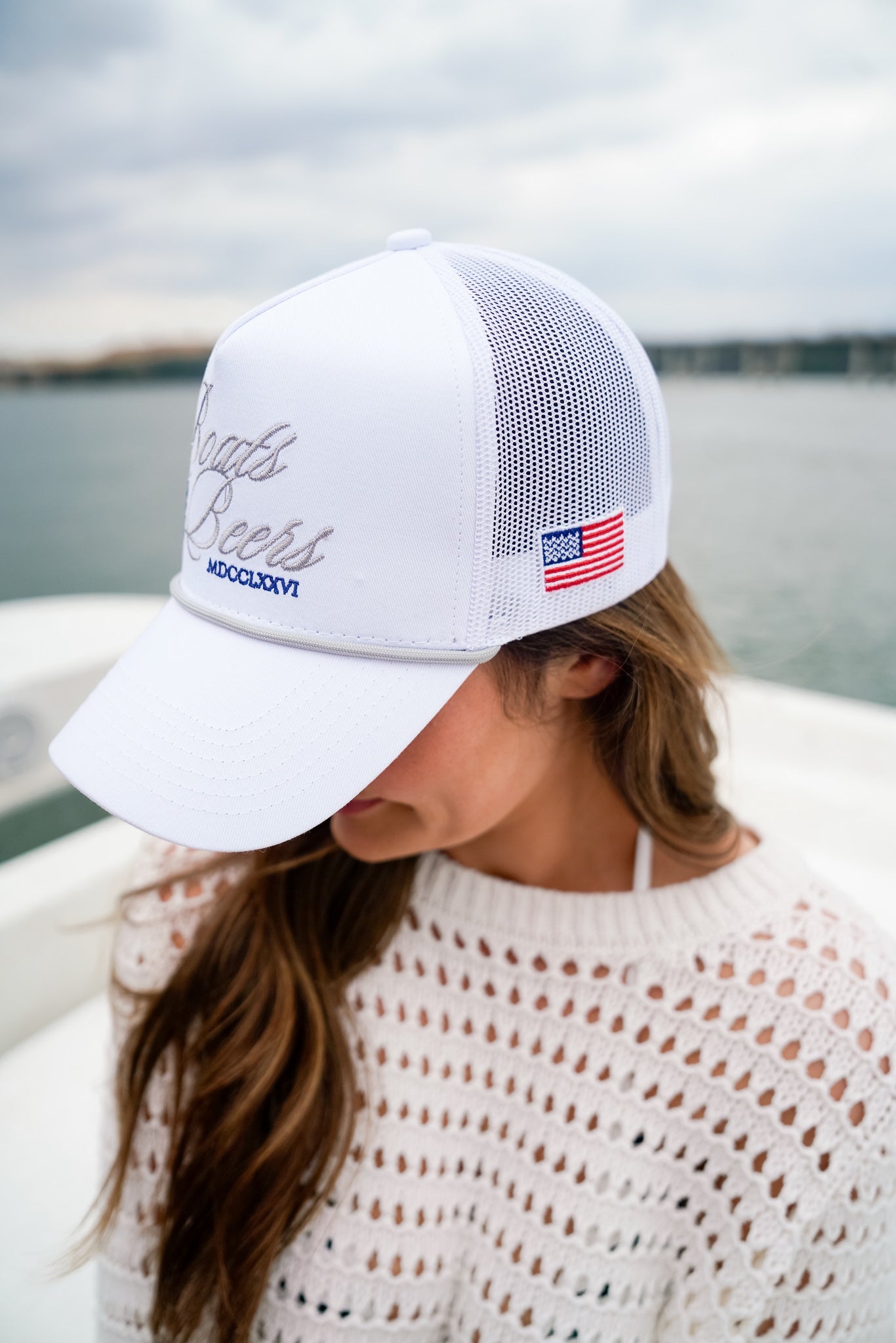 Boats & Beers | White Vintage Trucker Hat