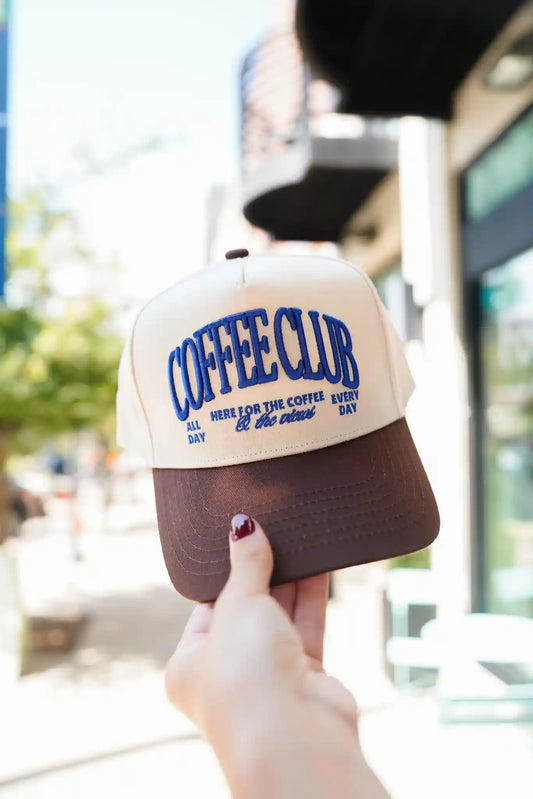 Coffee Club | Brown Vintage Trucker Hat