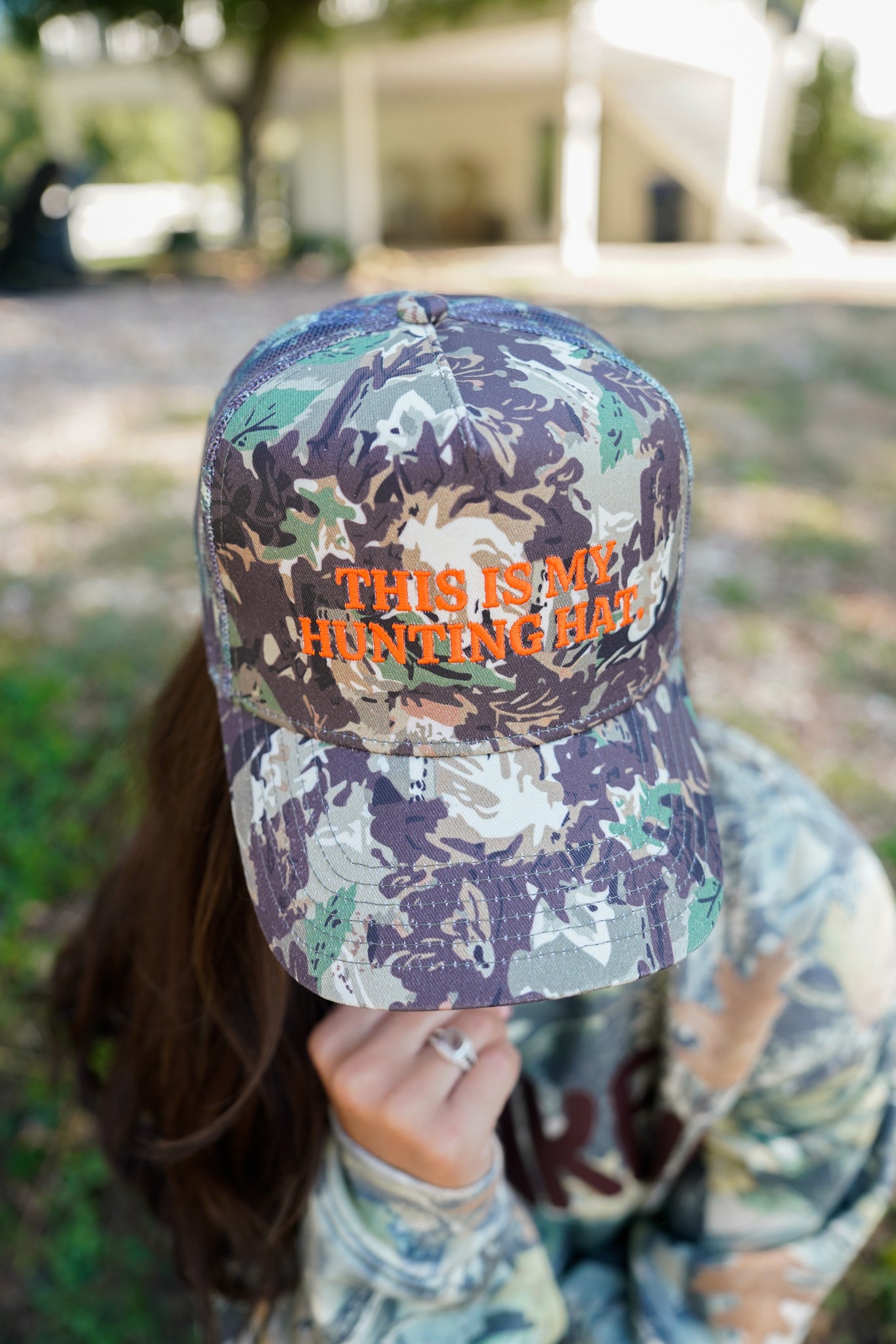 This is my Hunting Hat | Camo Trucker Hat