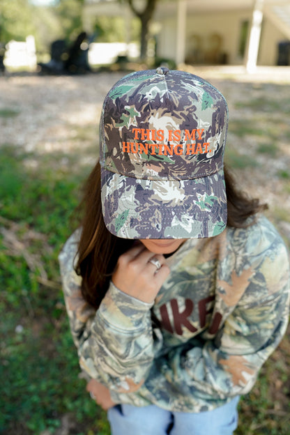 This is my Hunting Hat | Camo Trucker Hat
