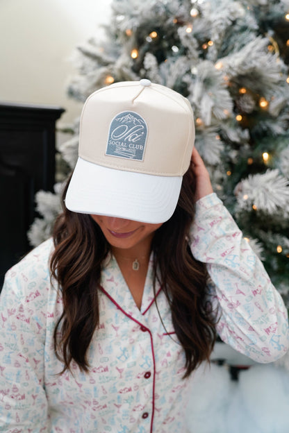 Ski Club | White Vintage Trucker Hat