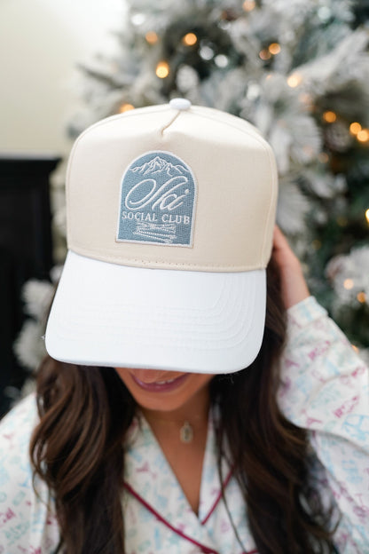 Ski Club | White Vintage Trucker Hat