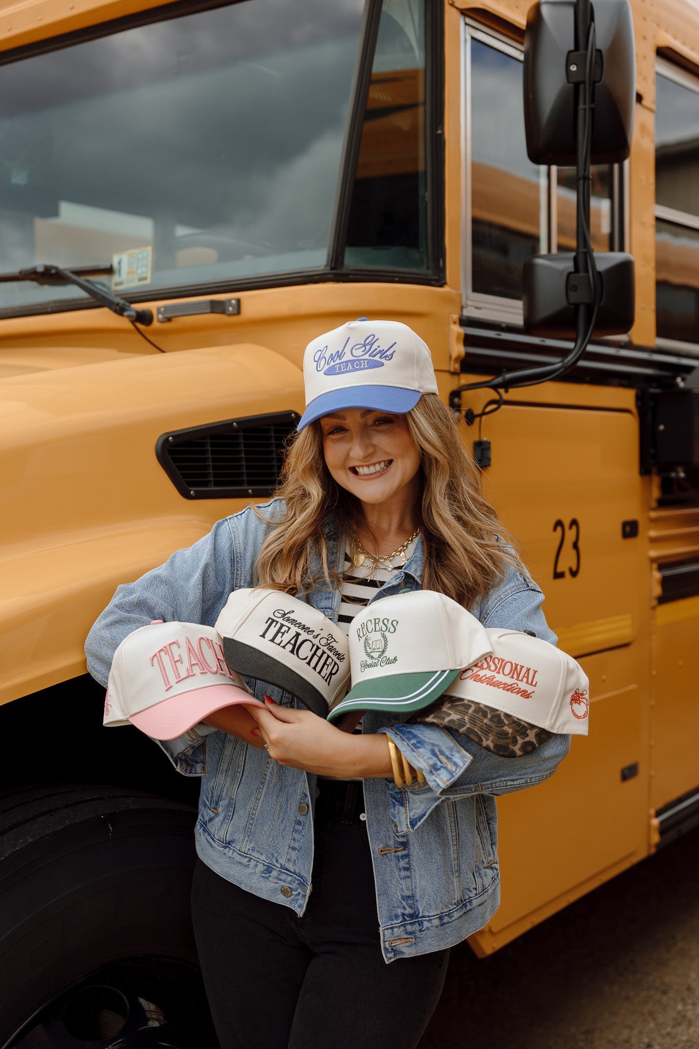Cool Girls Teach | Periwinkle Vintage Trucker Hat