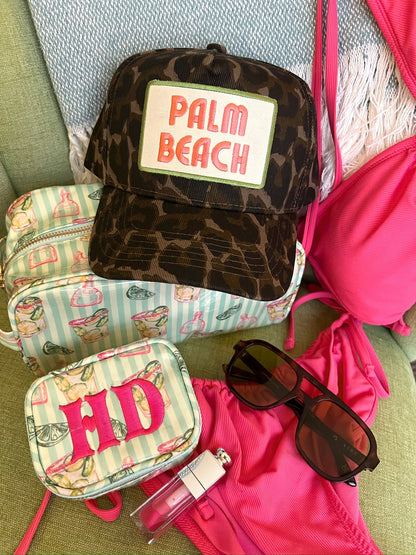 Palm Beach | Leopard Vintage Trucker Hat
