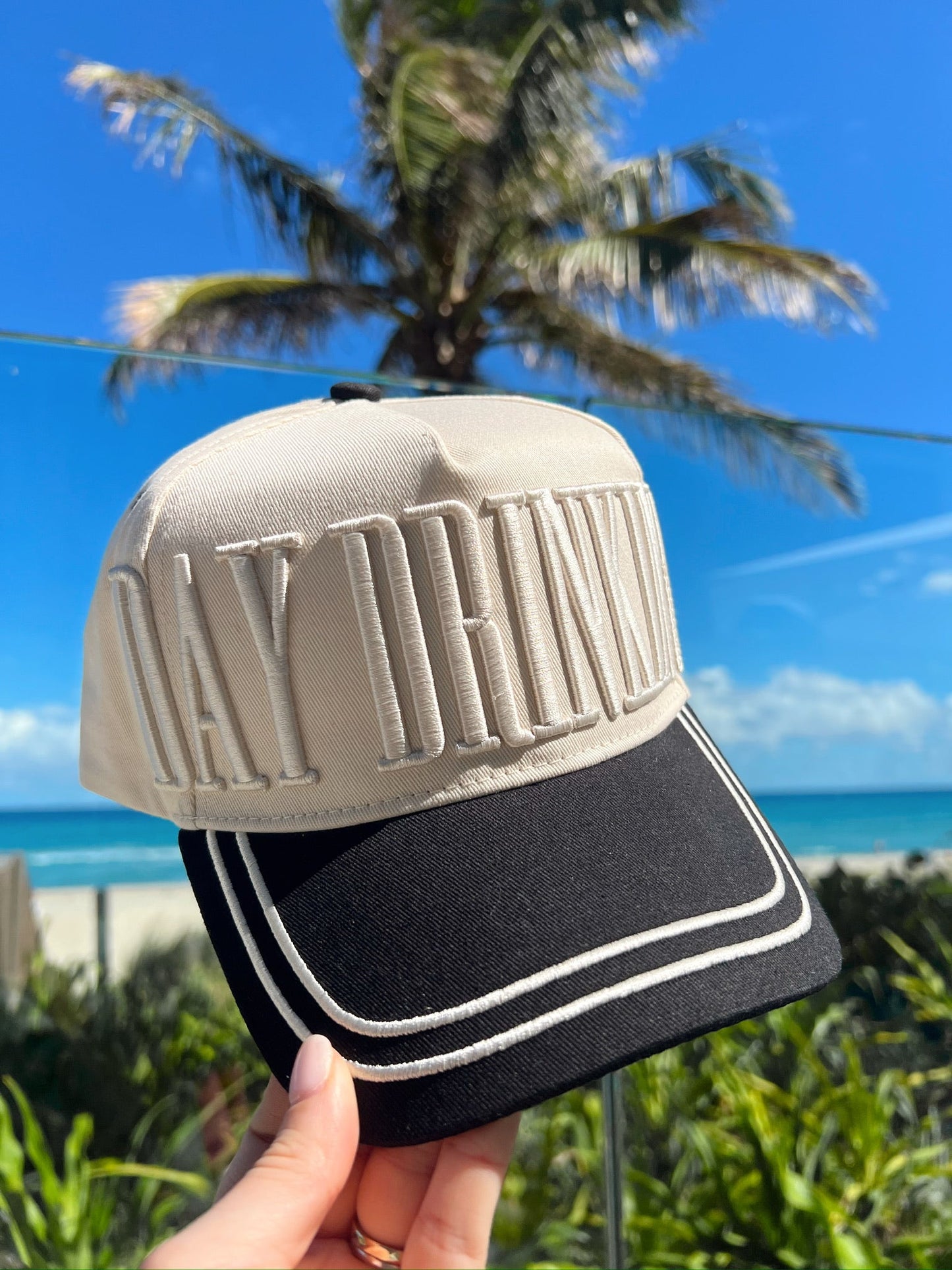 Day Drinking | Black Vintage Trucker Hat