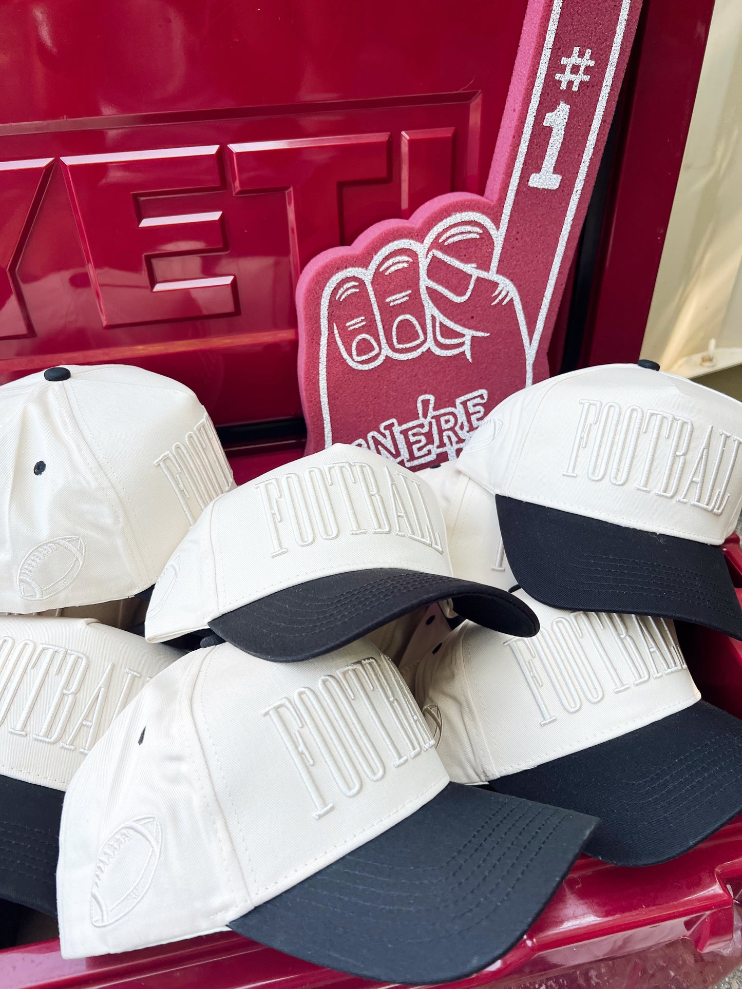 FOOTBALL | Neutral Vintage Trucker Hat