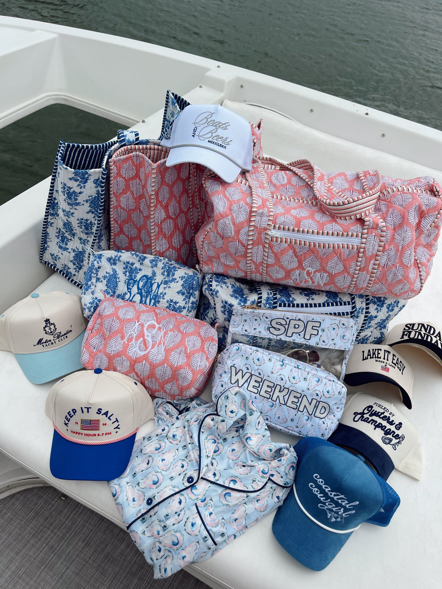 Motor Boatin' Yacht Club | Baby Blue Vintage Trucker Hat