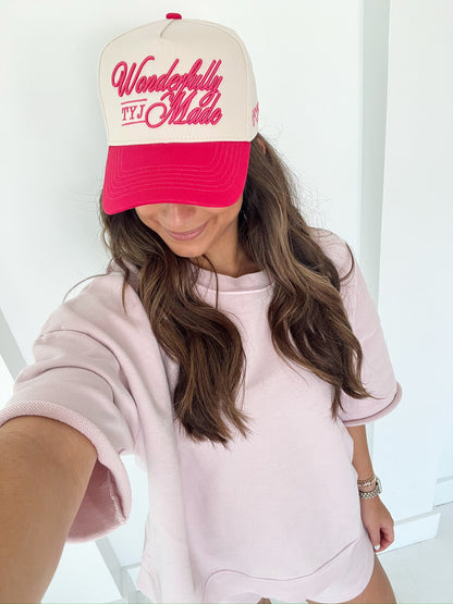 Wonderfully Made | Hot Pink Vintage Trucker Hat