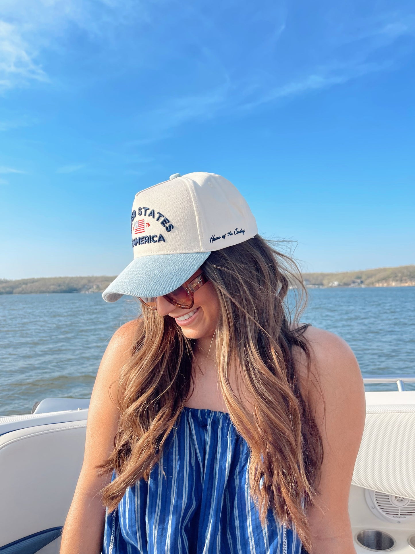 United States of America | Denim Blue Vintage Trucker Hat