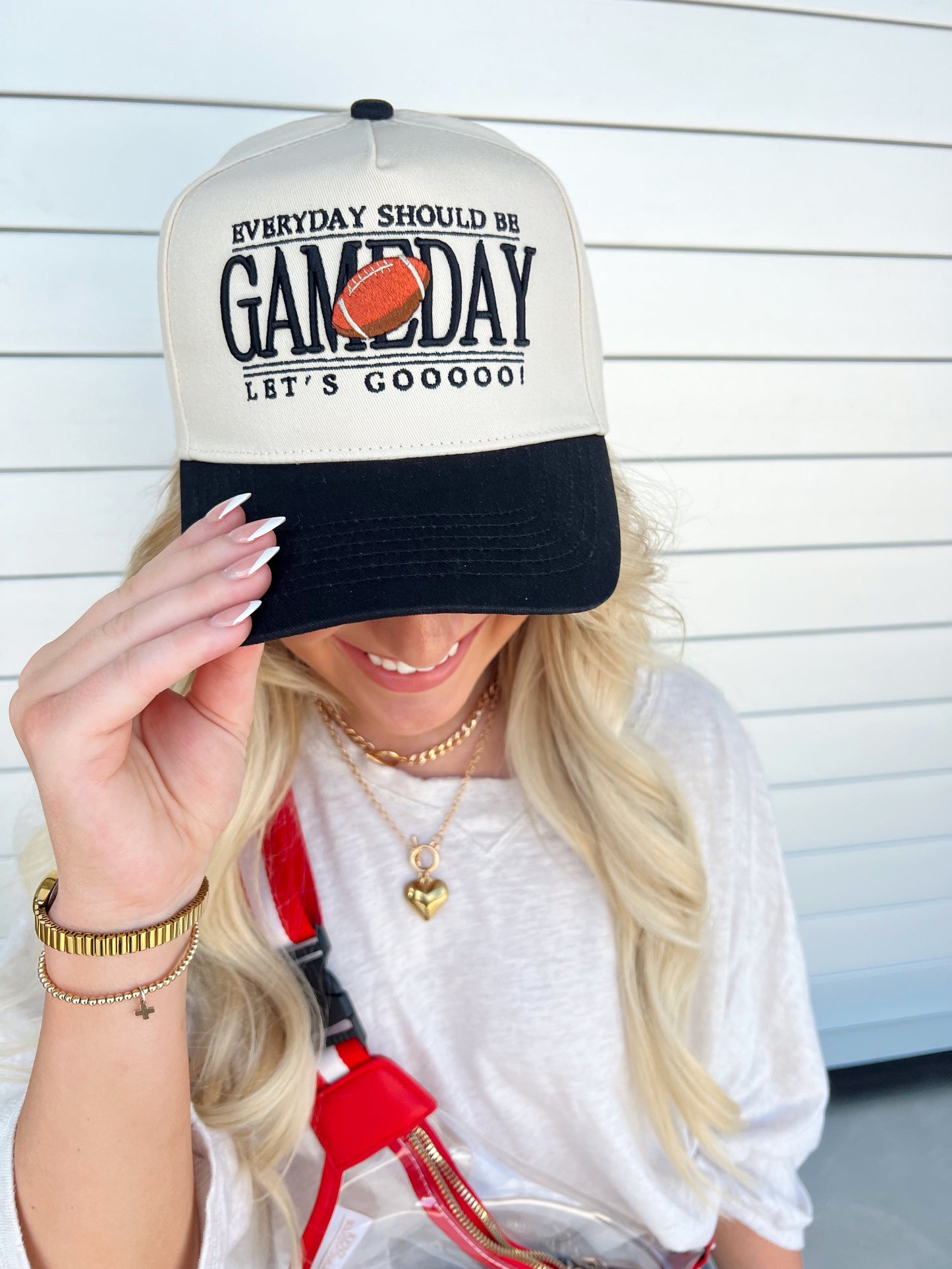 Everyday Should Be Gameday | Black Vintage Trucker Hat
