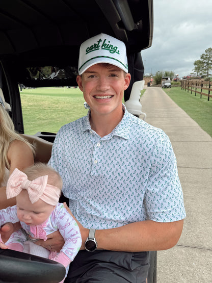 Couples Golf Hat | White Vintage Trucker Hat