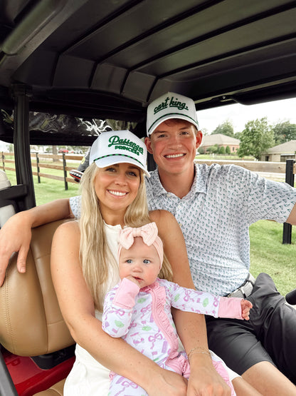 Couples Golf Hat | White Vintage Trucker Hat