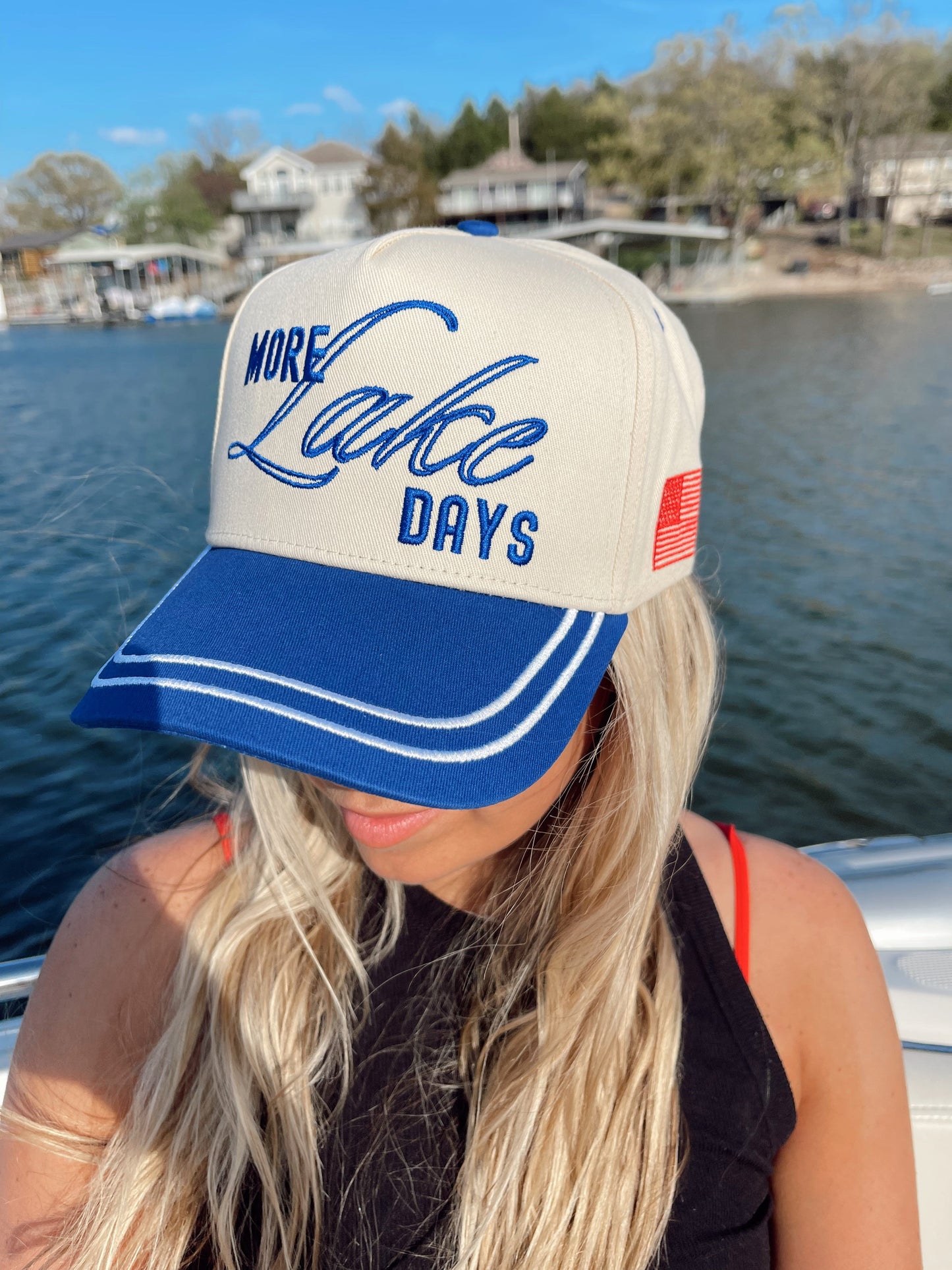 More Lake Days | Royal Blue Vintage Trucker Hat