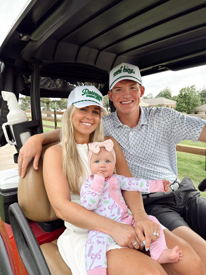 Couples Golf Hat | White Vintage Trucker Hat