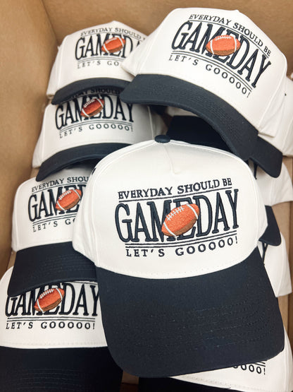 Everyday Should Be Gameday | Black Vintage Trucker Hat