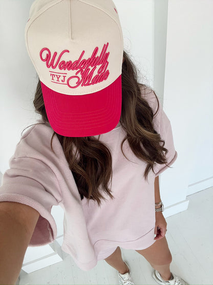 Wonderfully Made | Hot Pink Vintage Trucker Hat