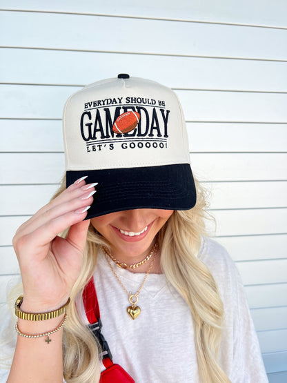 Everyday Should Be Gameday | Black Vintage Trucker Hat