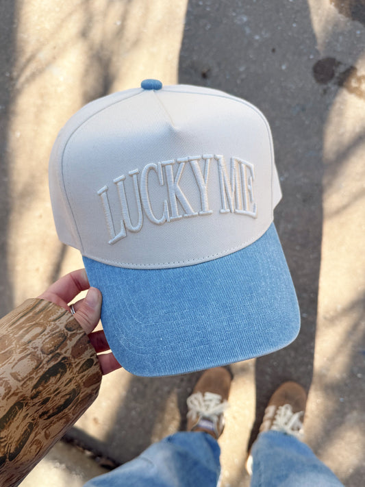 Lucky Me | Denim Trucker Hat