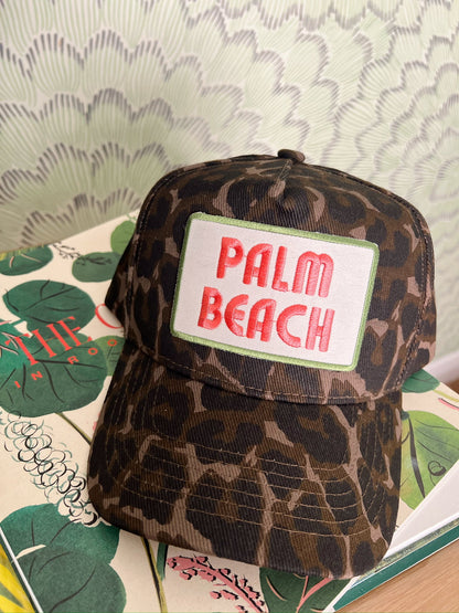 Palm Beach | Leopard Vintage Trucker Hat