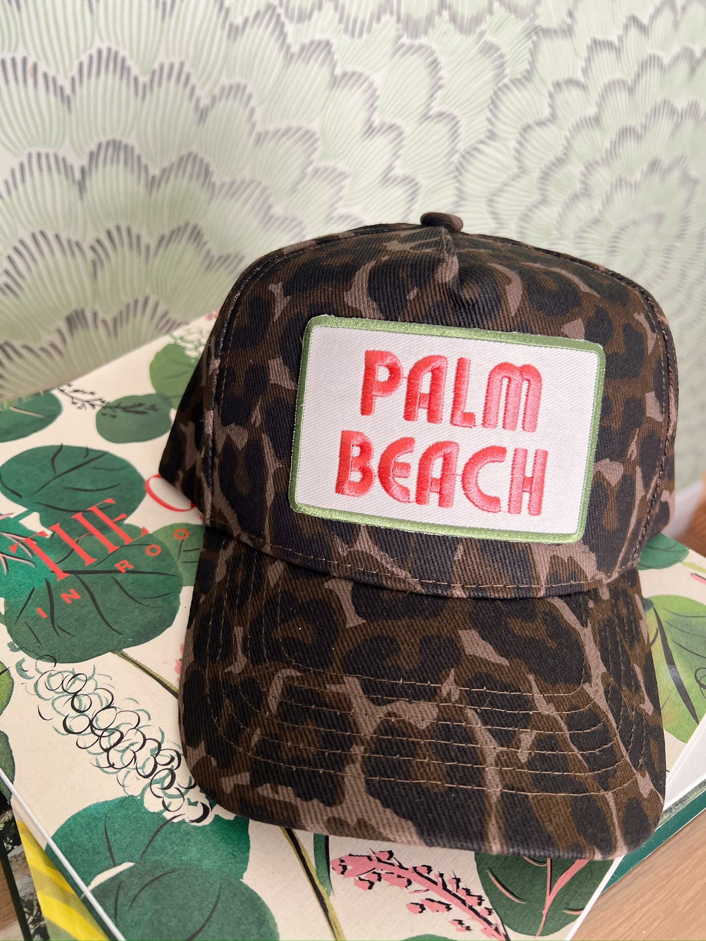 Palm Beach | Leopard Vintage Trucker Hat