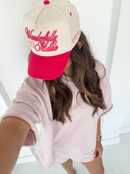 Wonderfully Made | Hot Pink Vintage Trucker Hat