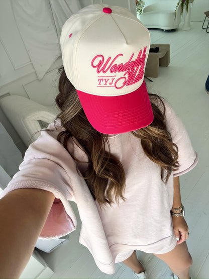 Wonderfully Made | Hot Pink Vintage Trucker Hat