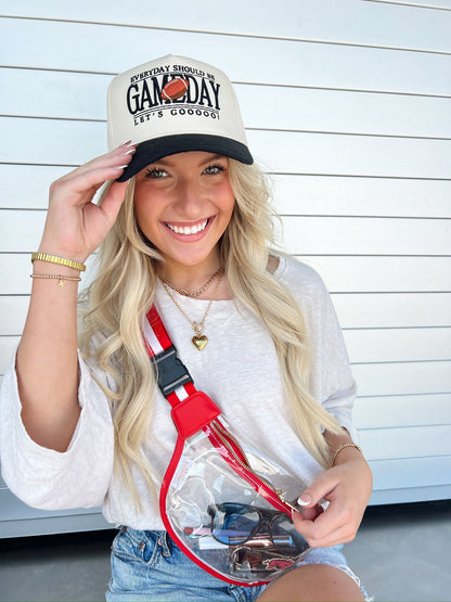Everyday Should Be Gameday | Black Vintage Trucker Hat