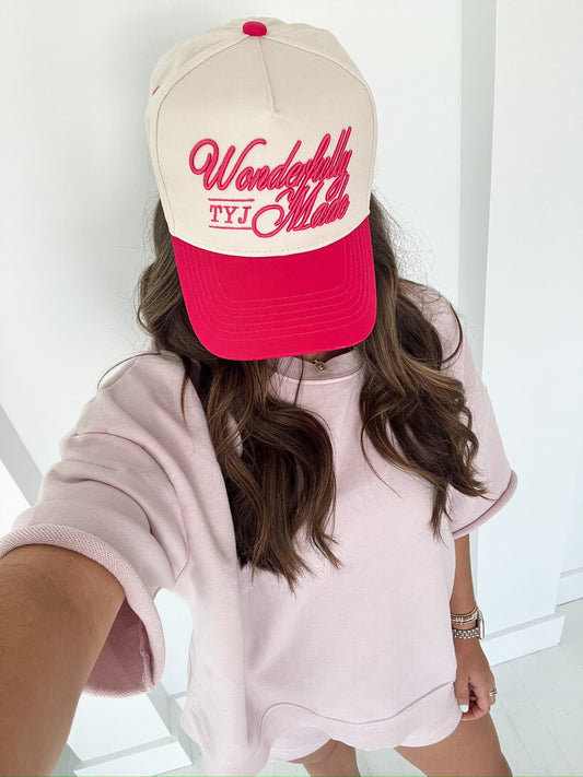 Wonderfully Made | Hot Pink Vintage Trucker Hat