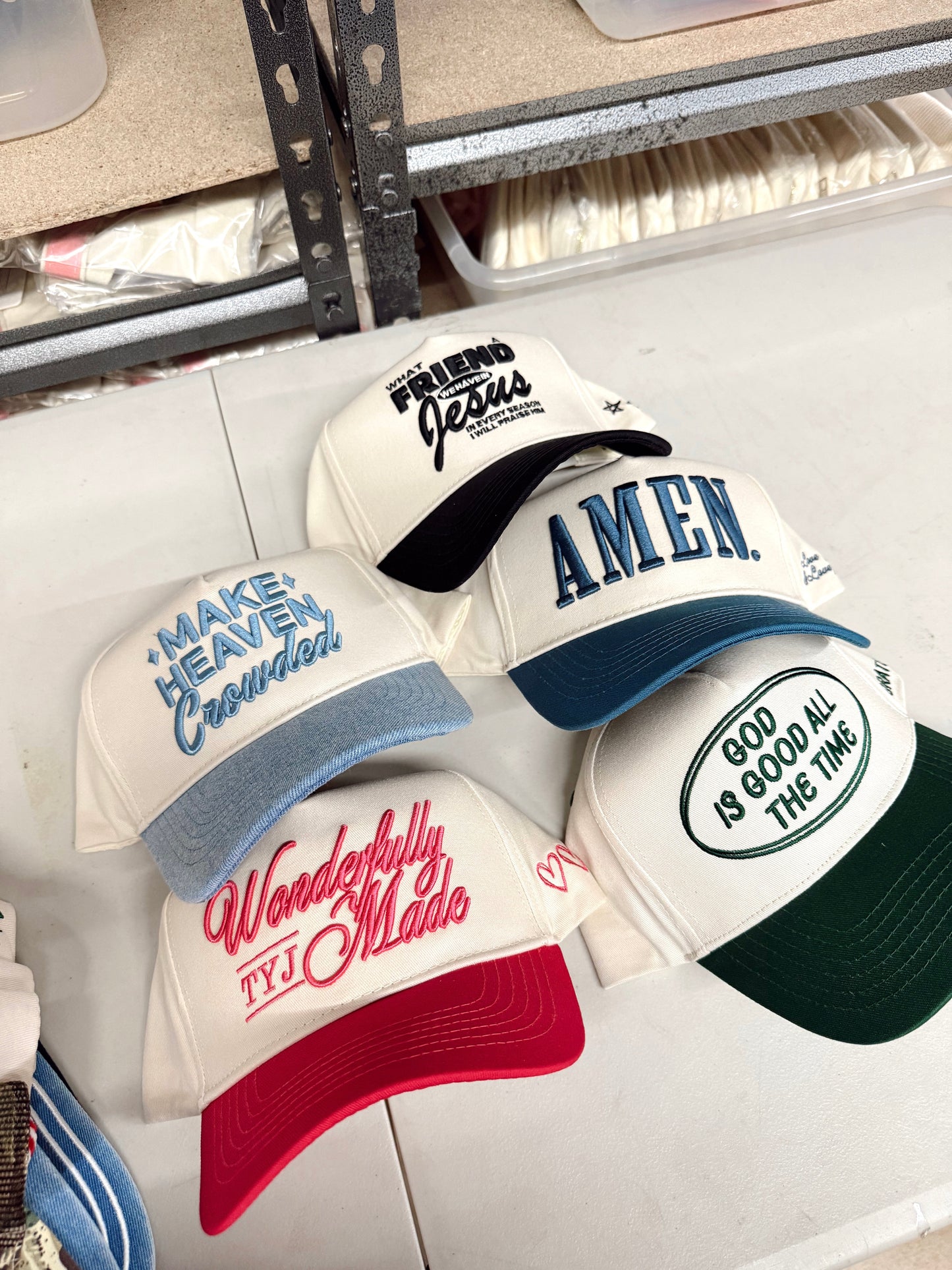 Make Heaven Crowded | Denim Vintage Trucker Hat