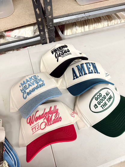 Make Heaven Crowded | Denim Vintage Trucker Hat