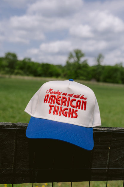 American Thighs | Royal Blue Vintage Trucker Hat