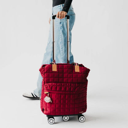 Puffer Tote Everyday/Travel Roller Bag