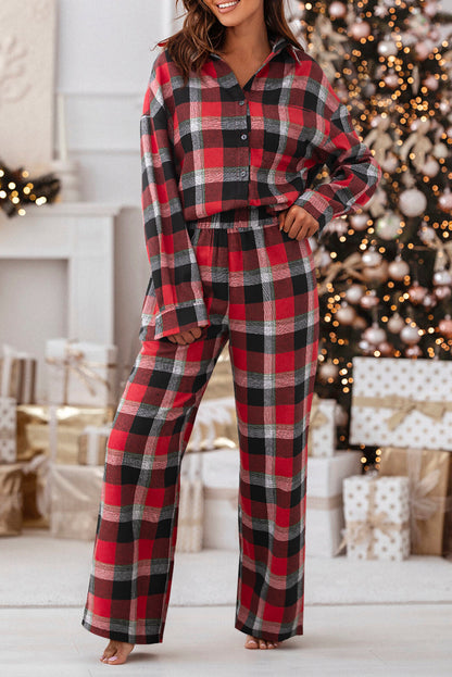 Christmas Plaid Lounge Set