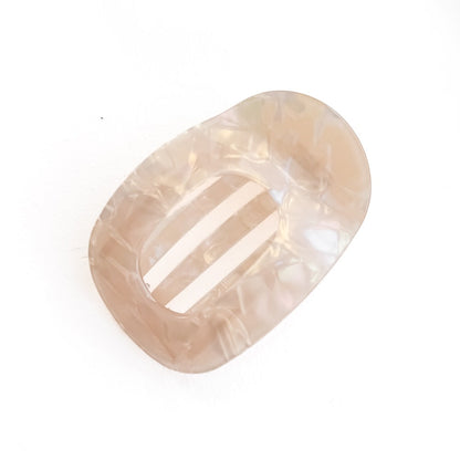 Large Flat Round Hair Clip